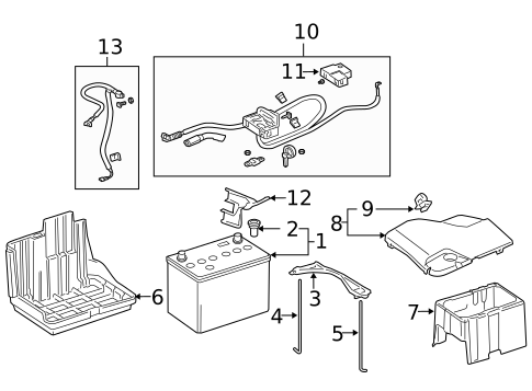 Battery for 2009 Acura RL #0