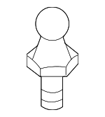 WHT000695A - Body: Package Tray Pin for Audi: A6 allroad, A6 Quattro, A7 Sportback, A8 Quattro, Q7, R8, RS5, RS5 Sportback, RS6 Avant, RS7 Sportback, S4, S5, S5 Sportback, S6, S7 Sportback, S8, SQ5, SQ5 Sportback Image