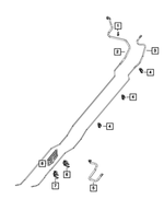68222487AA - Fuel: Fuel Line Clip for Mopar Image