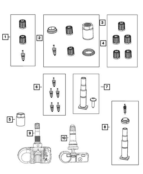 Tire Monitoring System for 2018 Dodge Challenger #0