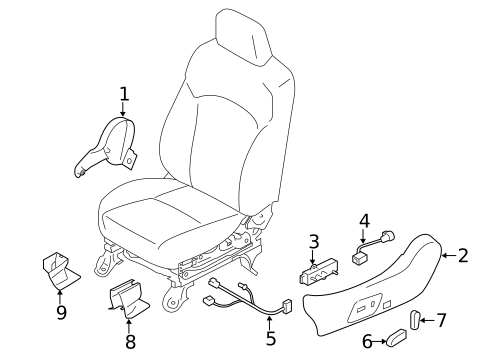 Tracks & Components for 2014 Subaru Forester #1
