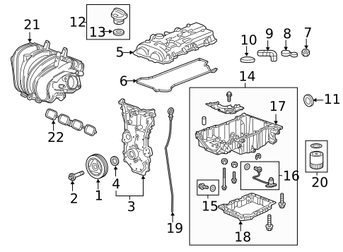 Engine Parts for 2015 GMC Canyon #1