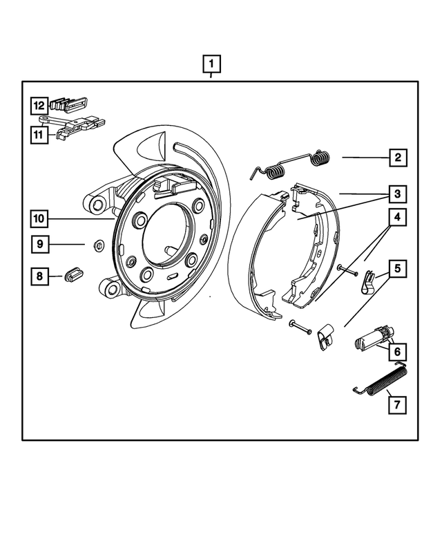 5114192AA - Brakes: Brake Shoe Hold Down Clip for Mopar Image