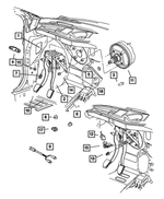 5273102AB - Clutch: Brake Pedal Bracket for Mopar Image
