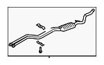18307560015 - Exhaust: Converter &amp; Pipe for BMW: 128i Image