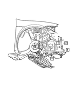 4656614AA - Engine Mounting: Suspension Strut for Dodge: Neon Image