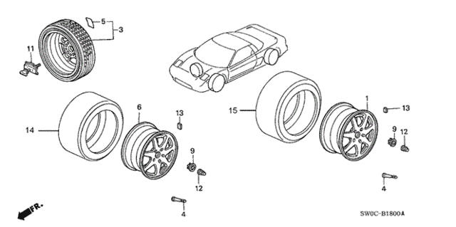 Wheel for 2004 Acura NSX #0