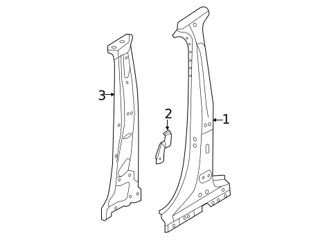 Center Pillar for 2020 Volvo S60 #1