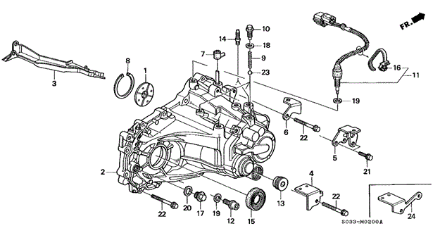 MT Transmission Housing for 1997 Honda Civic #0