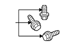 10293818 - Body: Wheel Opening Molding Bolt for GM Image