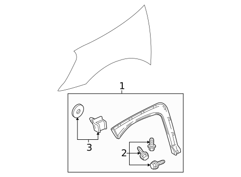 Exterior Trim - Fender for 2006 Buick Rendezvous #0