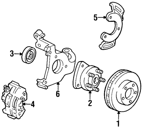 Front Brakes for 1993 Buick LeSabre #0