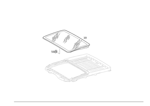 Sliding/Lifting Roof Plate for 2012 Mercedes-Benz S400 #0