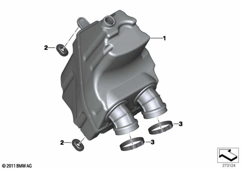 Intake Muffler for 2016 BMW-Motorrad C 650 GT #2