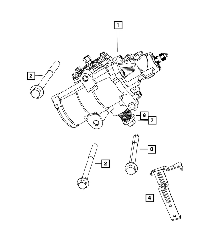 68575539AB - Steering: Power Steering Gear for Mopar Image image