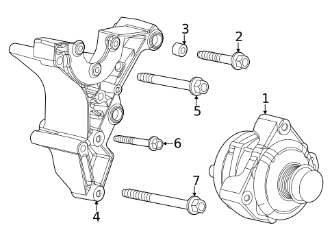 Alternator for 2022 GMC Sierra 2500 HD #0