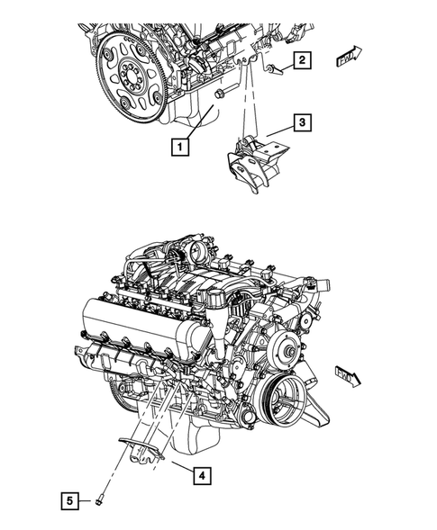 Engine Mounting for 2008 Chrysler Aspen #2