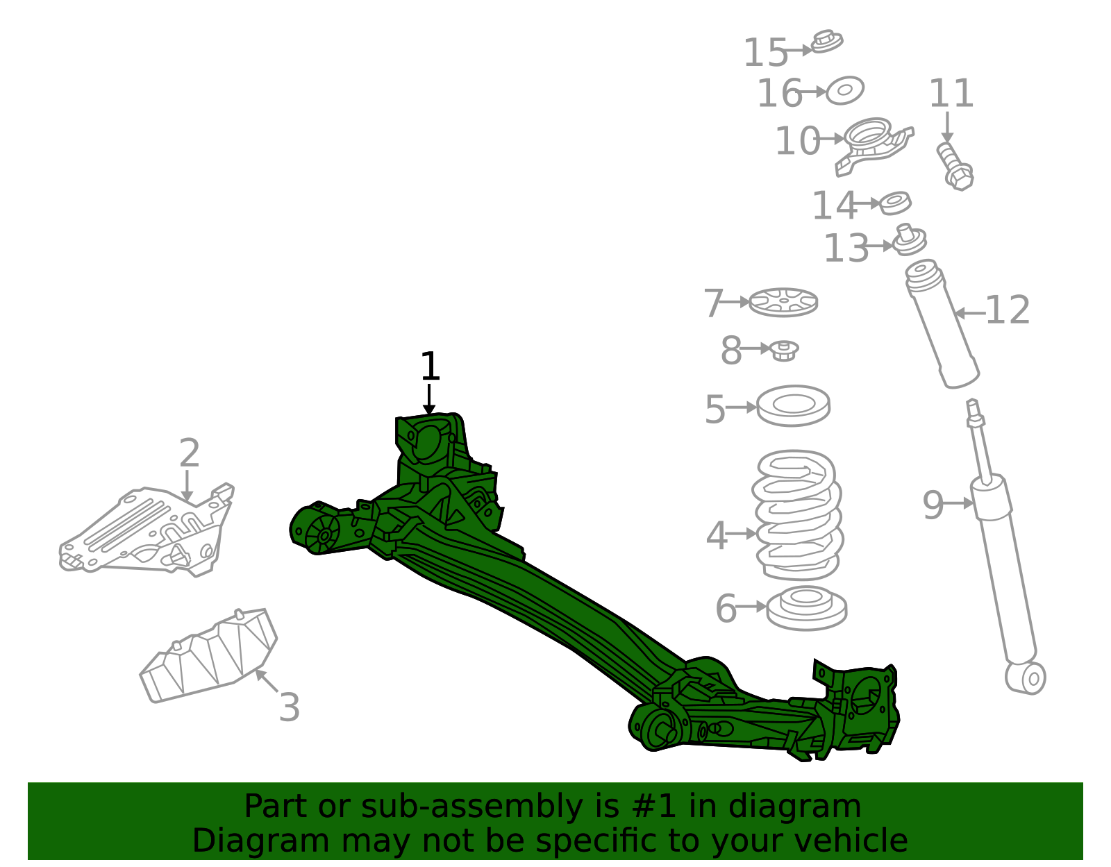 42110-0A060 - Suspension Sub-Frame 2022-2026 Toyota Corolla Cross