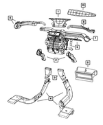 5058829AC - Air Conditioners and Heaters: Defroster Duct for Dodge: Caliber Image
