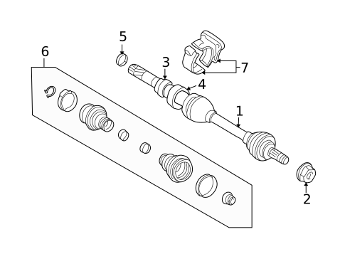 Drive Axles for 1998 Volvo V70 #1