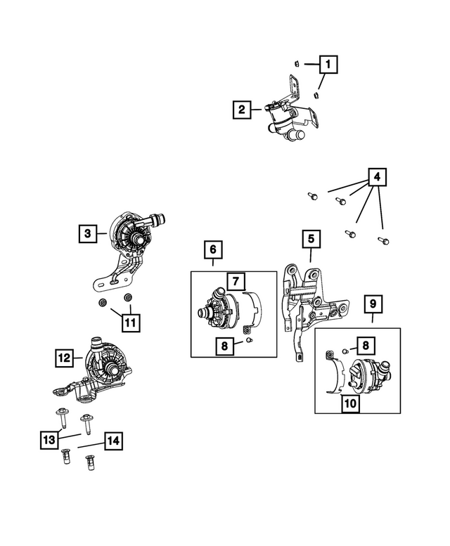 68666571AA - : Auxiliary Coolant Pump for Mopar Image