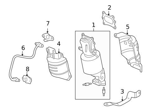 Exhaust Manifold for 2010 Honda Accord #0
