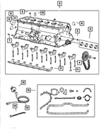 5013161AD - Engine 4.0L Six Cylinder: Short Block for Jeep: Grand Cherokee, Wrangler Image