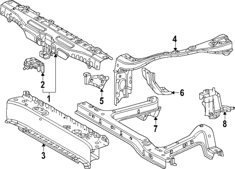 Radiator Support for 2024 Subaru Solterra #0