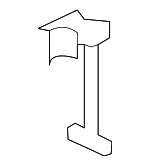 22733633 - Body: Spare Cover Strap for Chevrolet: Impala | Pontiac: G6 Image