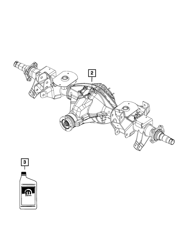 5146382AL - : Rear Complete Axle Assembly for Mopar Image