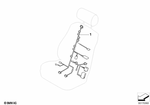 61129142450 - Vehicle Electrical System: Wiring Set Seat, Driver Side for BMW: 645Ci, 650i, M6 Image image