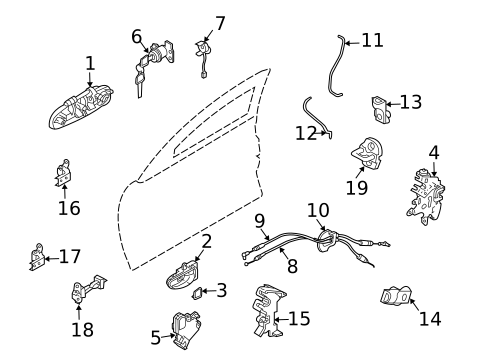 Lock & Hardware for 2006 INFINITI G35 #0
