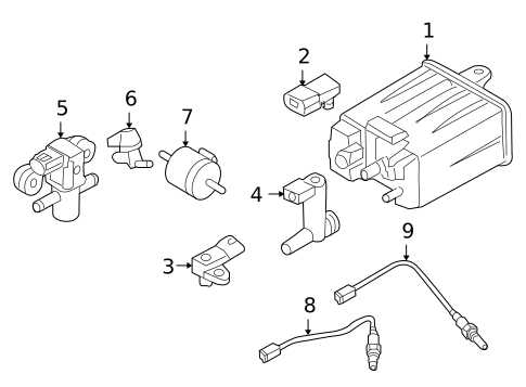 Emission Components for 2011 INFINITI M56 #6