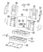 5ZC40ND2AD - : Rear Seat Back Cover for Mopar Image
