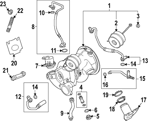 Turbocharger & Components for 2025 Audi Q7 #0