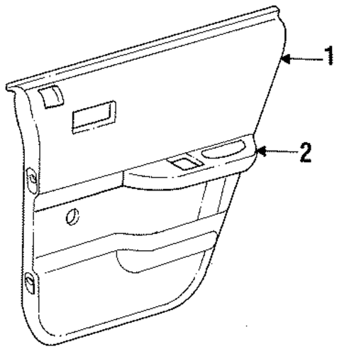 Interior Trim - Rear Door for 1985 Chrysler LeBaron #0