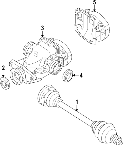 Rear Axle for 2025 BMW 550e xDrive #1