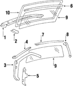 20486601 - Body: Cowl Top Panel for Chevrolet: Chevette | Pontiac: T1000 Image