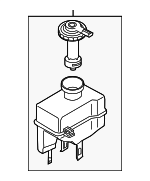 LR015518 - Body: Reservoir for Land Rover: LR3, LR4, Range Rover Sport Image