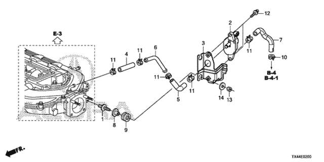Tubing (1) for 2014 Acura RDX #0