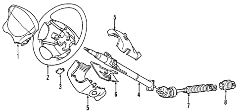 Steering Wheel for 1997 Suzuki Sidekick #0