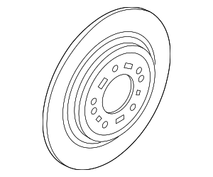 58411L1100 - : Disc Brake Rotor for Hyundai Image