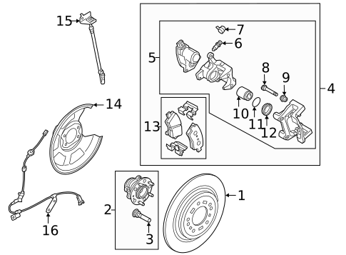 Front Brakes for 2025 Hyundai Tucson #1