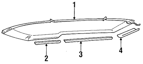 Interior Trim - Roof for 1988 Ford Bronco II #0
