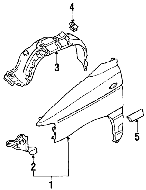 Fender & Components for 1998 Mazda MPV #0