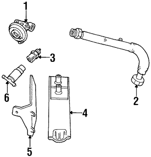 Emission Components for 1992 Ford Taurus #2