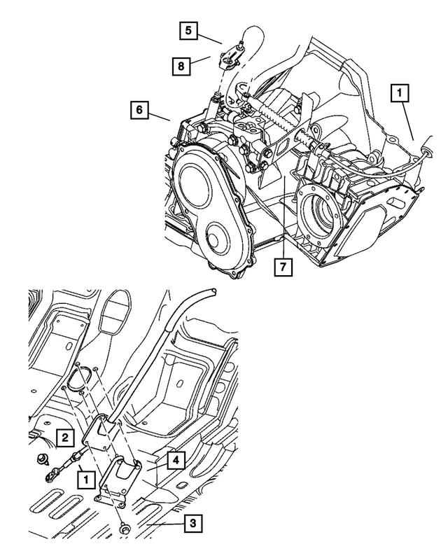 6500776 - Automatic Transaxle 4 Speed: Hex Head Screw And Washer for Mopar Image