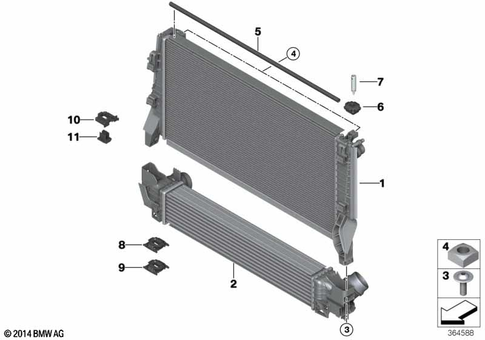 Radiator for 2013 Mini Cooper #0