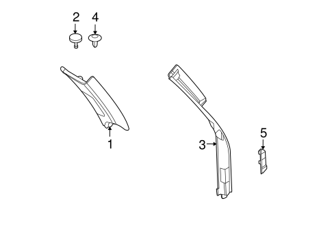 Interior Trim - Quarter Panels for 2008 BMW X5 #0
