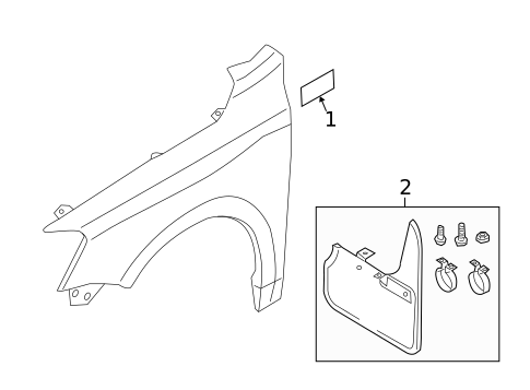 Exterior Trim - Fender for 2016 Volkswagen Jetta #0